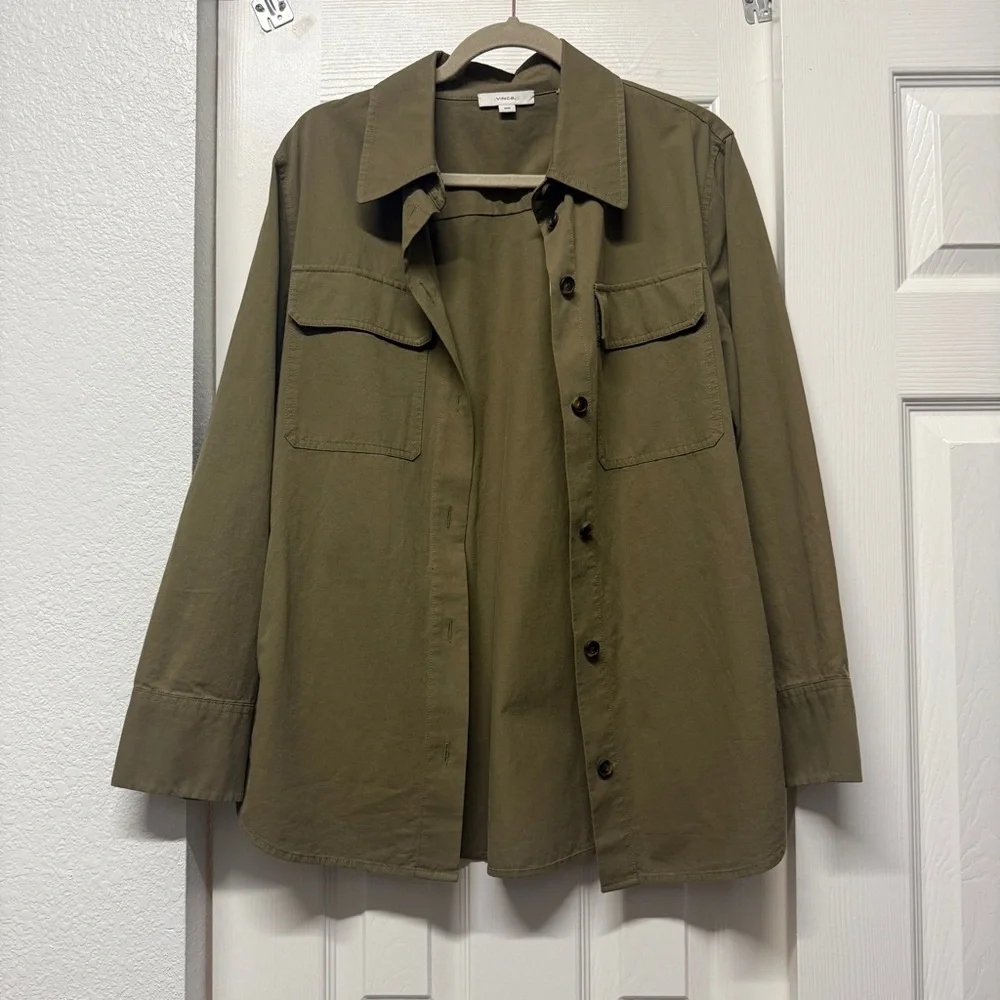 Vince| NWT Olive Green Women's Jacket Size Medium - Picture 3 of 8